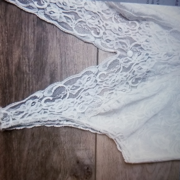 SEXY LACE LARGE VINTAGE Y2K VAL MODE WHITE FLORAL SATINY CHEMISE BABYDOLL NWOT - Picture 2 of 14